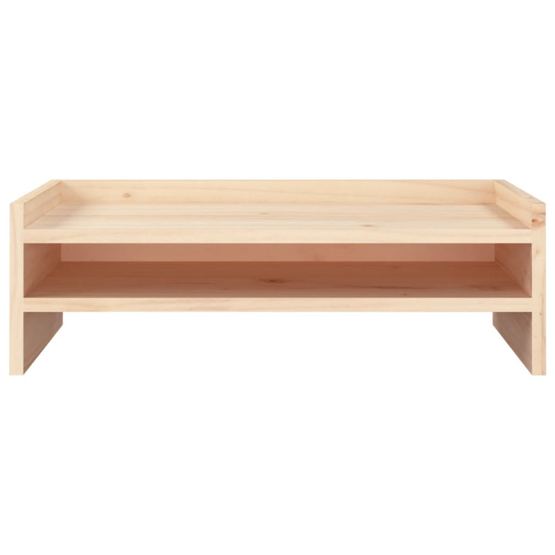 Keneen Wood Monitor Stand, Brown