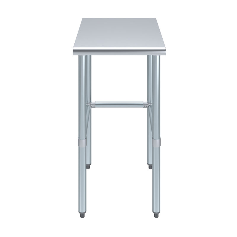 18" Stainless Steel Open Base Utility Work Table