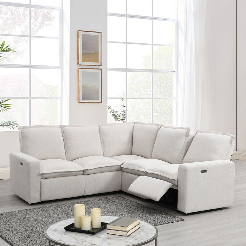 Canapé modulaire 89,76 po, Lin beige