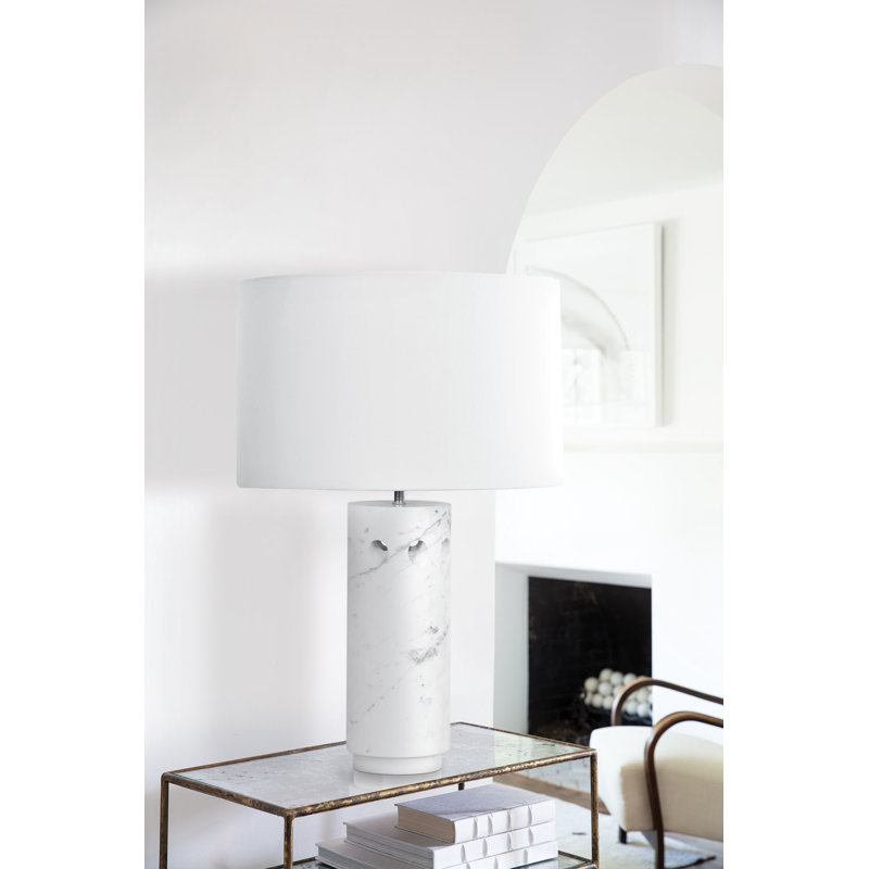 Odin Marble Table Lamp (White)