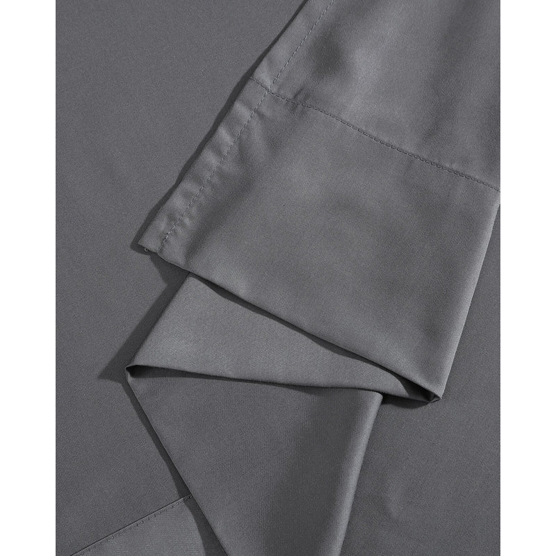 Natural Premium Bamboo Machine Woven Flat Sheet, Full / QueenFlat Sheet, Granite