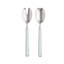 Fantasia Pewter Salad Serving Set - 2 Pieces - Light Blue-2106927605