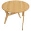 Table basse ronde 2-en-1 avec hauteur réglable, 16,5 po pour table basse, 29,5 po pour table basse, bois massif, 34,5 po