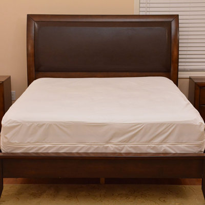 Housse de protection pour matelas imperméable et lavable à la machine avec système de reliure à bord intérieur avec options de taille