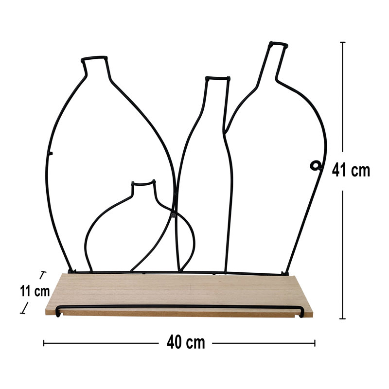 Frisina Accent Shelf with Hooks