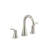 Simplice Widespread Bathroom Sink Faucet, Three-Hole Bathroom Faucet with Clicker Drain, 1.2 GPM-75217943