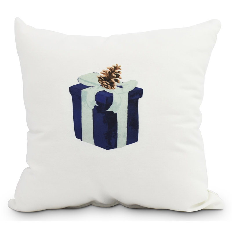 Housse de coussin carrée extérieure/insert Maselli, Bleu marine, 18 po x 18 po