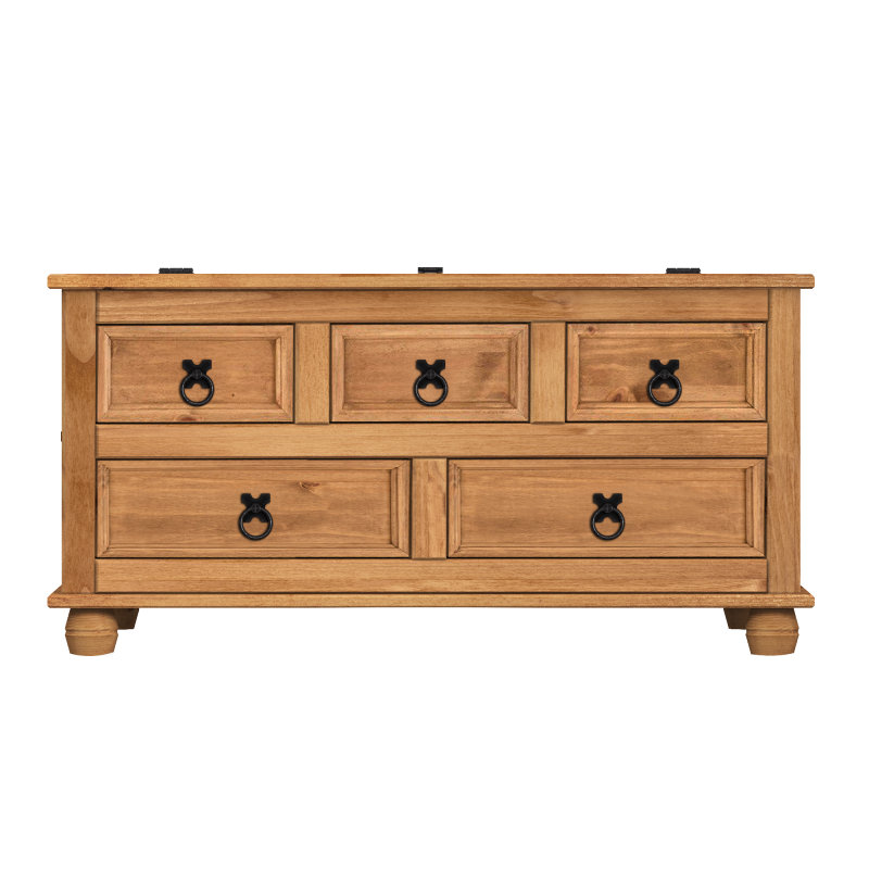 Bayhills Rectangle Accent Cabinet, Brown, Black
