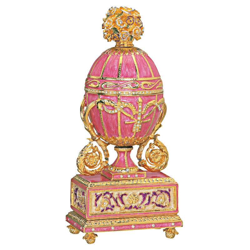 St Petersburg Eggs Pewter Decorative Box