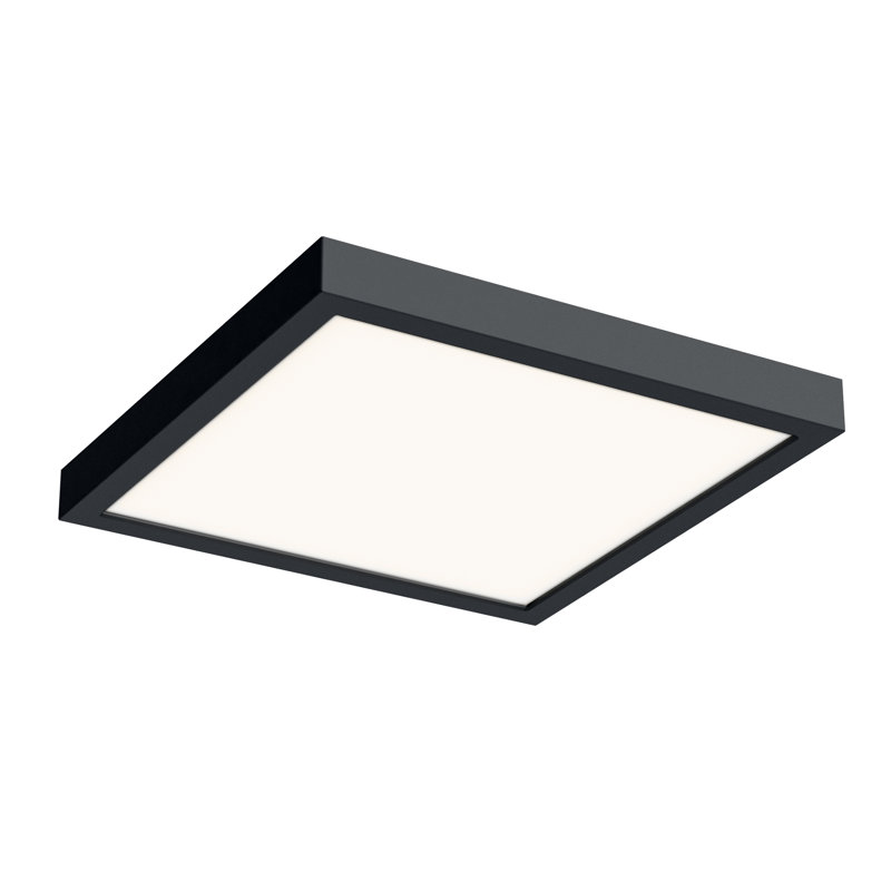 Plafonnier encastré 1 lumière Hayden-Blu, Noir, 10"