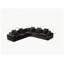 Canapé d'angle surdimensionné en boucle noire, canapé modulaire moderne 5 places en forme de L pour la maison-303104738