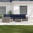 Tonioni Resort Grade Fully Assembled 8 Piece Sunbrella Sectional Seating Group-960280022