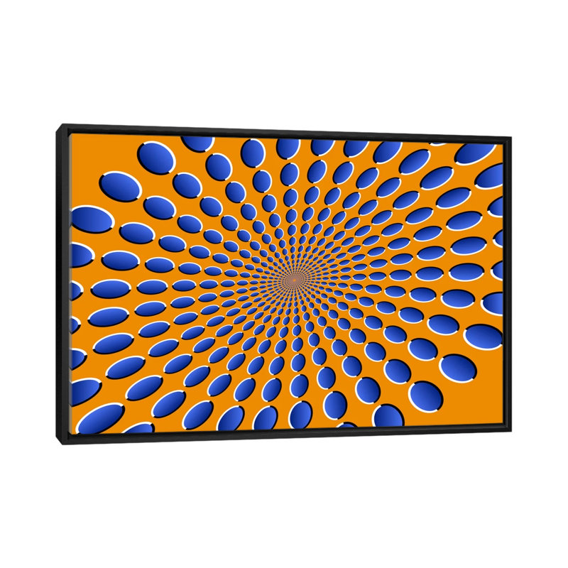 « optical illusions » par michael tompsett, impression sur toile, H 18 po x l 26 po x P 1,5 po, Toile avec cadre noir