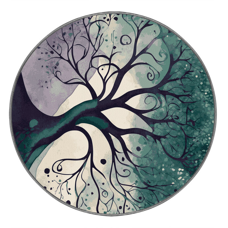 Celestial Veil Rug, Round 4'