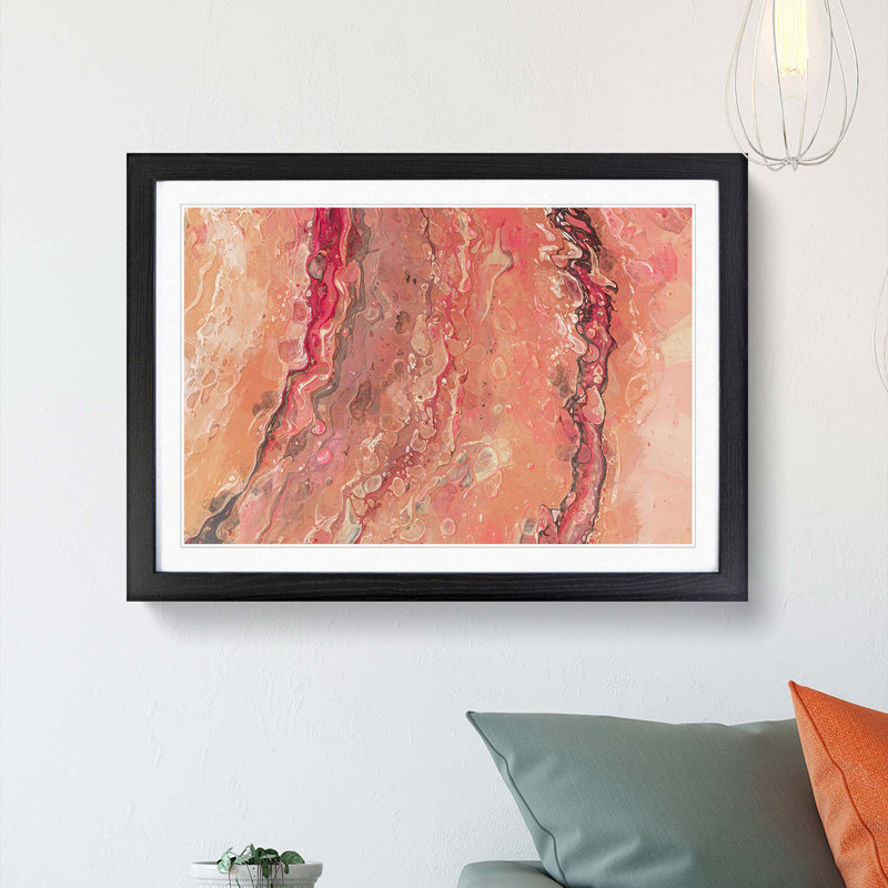 Lust of a Dream in Abstract - Picture Frame Graphic Art Print, Black, 60cm H x 91cm W x 2cm D