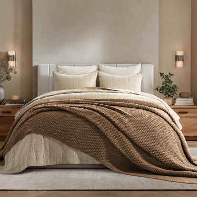 Chunky Chenille Knit Throw Blanket