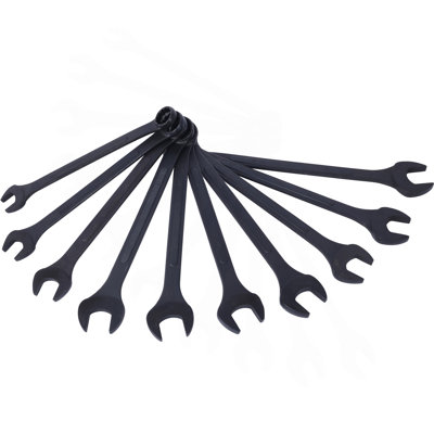 Metric Jumbo Combination Wrench Set Extra Large,10 PC  Metric  Black-Oxide Jumbo Combo Wrench Set 34-50Mm With Pouch