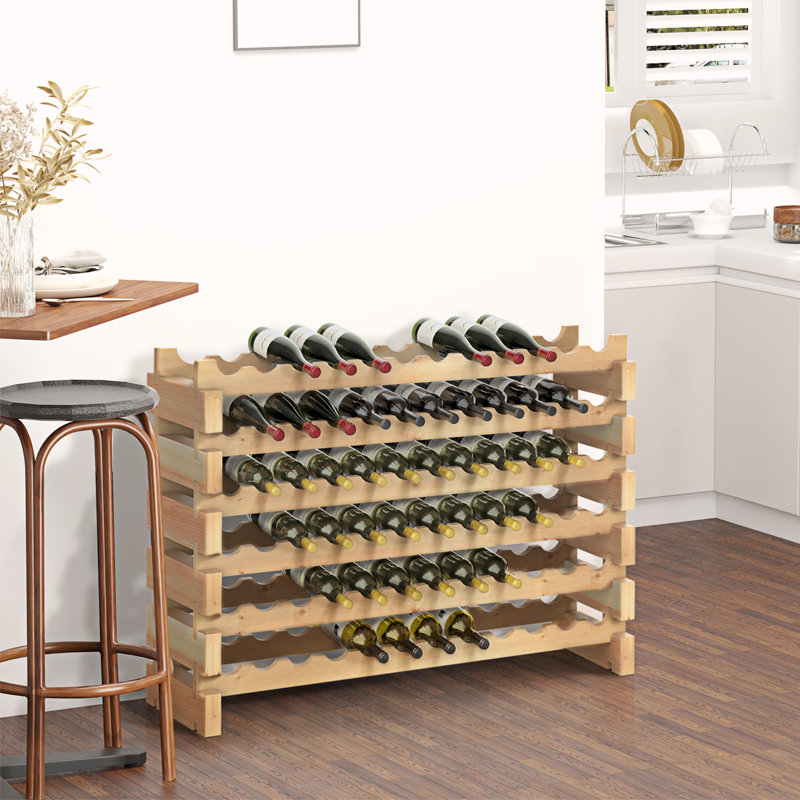 72 Bottle Floor Wine Bottle Rack