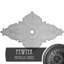 Grand médaillon de plafond floral Endurathane, diamètre extérieur de 41 1/8 po x P 2 1/2 po (convient aux auvents jusqu'à 1 1/2 po), finition tortue peinte à la main-28584197