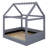Upholstered House Daybed With LED Light Strips-719769515