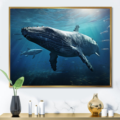" Blue Marine Animals Graceful Giants "