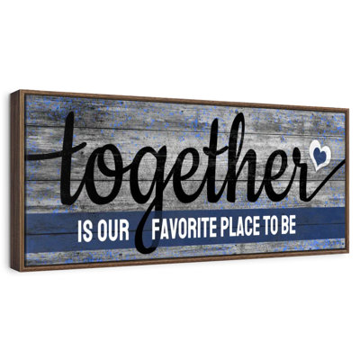 Plaque murale "Together"