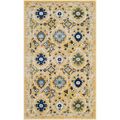 Tapis doré / ivoire Osakis Orienta
