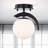 Glass LED Semi Flush Mount