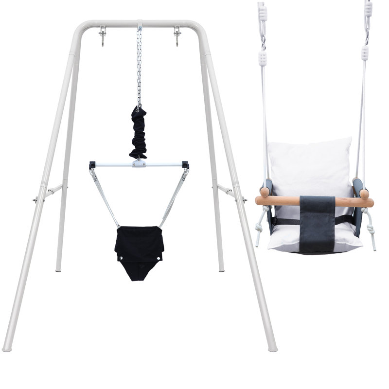 2 In 1 Baby Jumper And Toddler Swing With Stand, Swing Set for Toddler