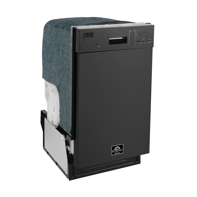 Lave-vaisselle blanc 18 po Polo, contrôle frontal, 8 couverts, certifié ENERGY STAR, 52 dBa, Noir