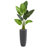 Traveler's Palm Artificial Tree in Gray Planter