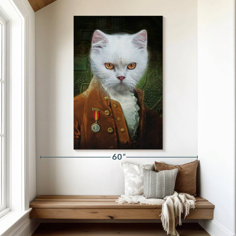 Ketti Cat In Clothes, 51" H x 34" W