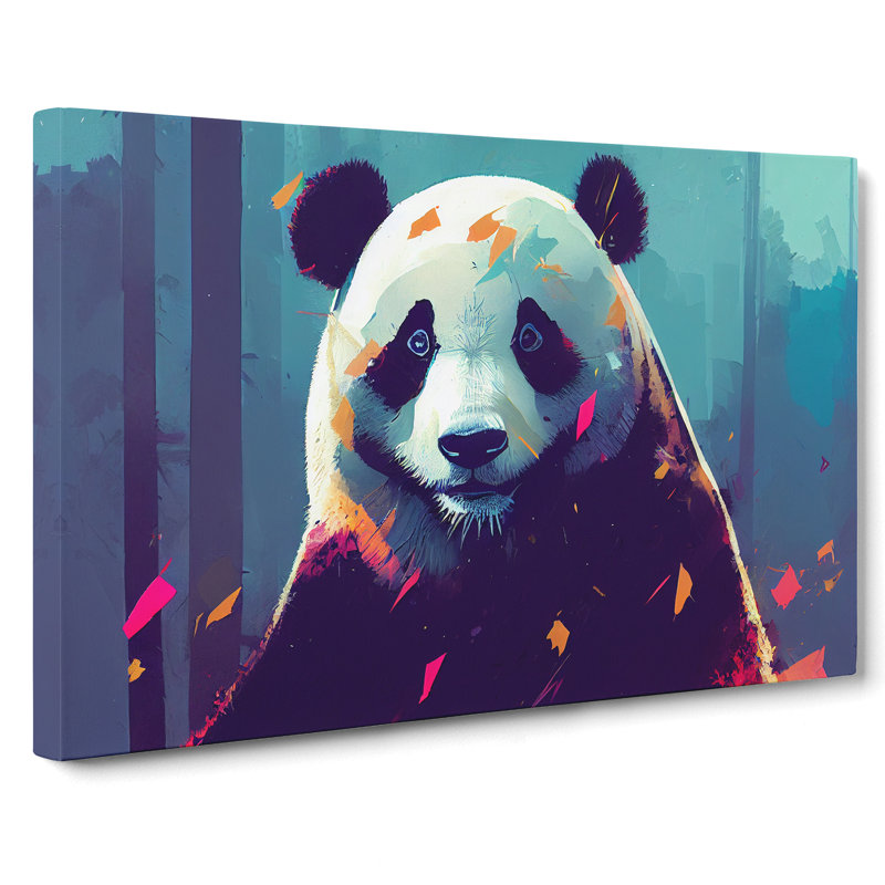 Panda Painting Vol.2 Abstract - Wrapped Canvas, 50cm H x 76cm W x 3cm D
