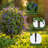 24" Artificial Lavender Boxwood  Topiary Ball Tree with Ground Spike, Set of 2 Artificial Boxwood Bushes-1807239655