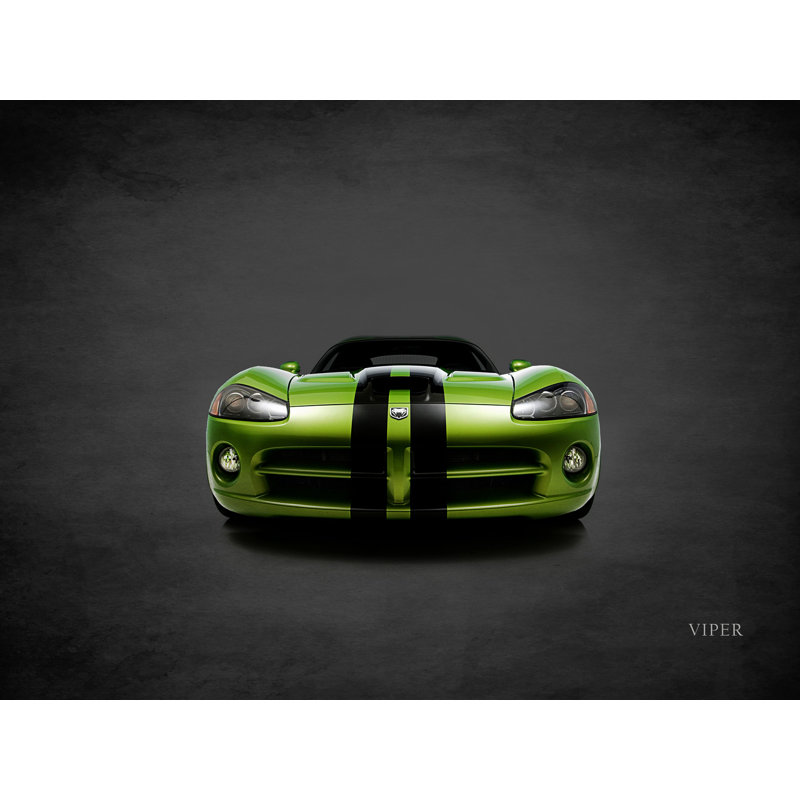 Dodge Viper - reproduction sur toile tendue, H 36 po x l 48 po