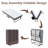 Folding Bed With Memory Foam Mattress, Portable And Sturdy Metal Frame, Easy Assembly, Space-Saving Design For Guest Rooms And Small Spaces