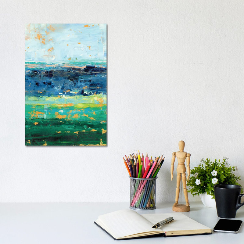 Earth And Sea I by Ethan Harper - Wrapped Canvas Painting, 20.32 cm H x 30.48 cm W