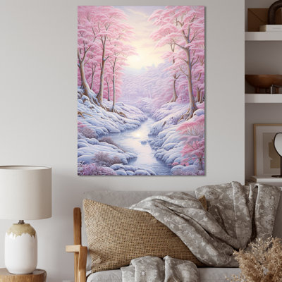 Kawaii paysage rivière d'hiver