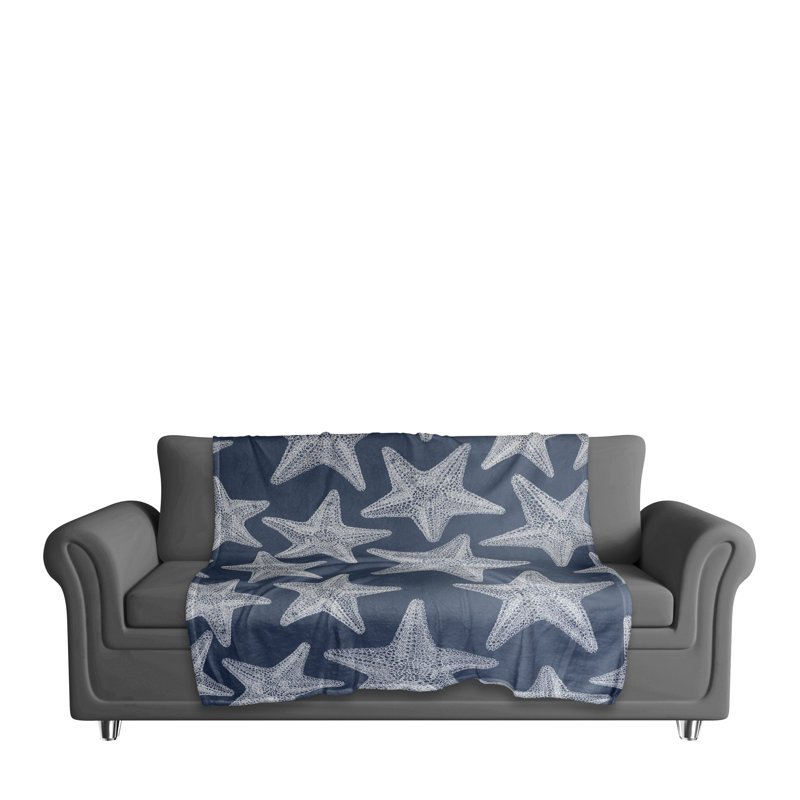 Hand Woven Throw Blanket, Navy