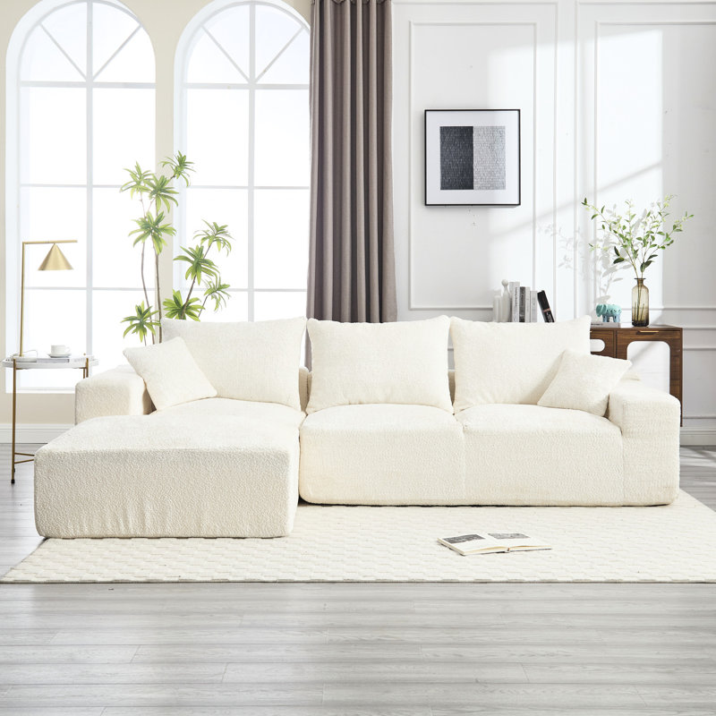 En forme de U avec housse en chenille et conception moderne avec rembourrage en mousse pour plus de confort