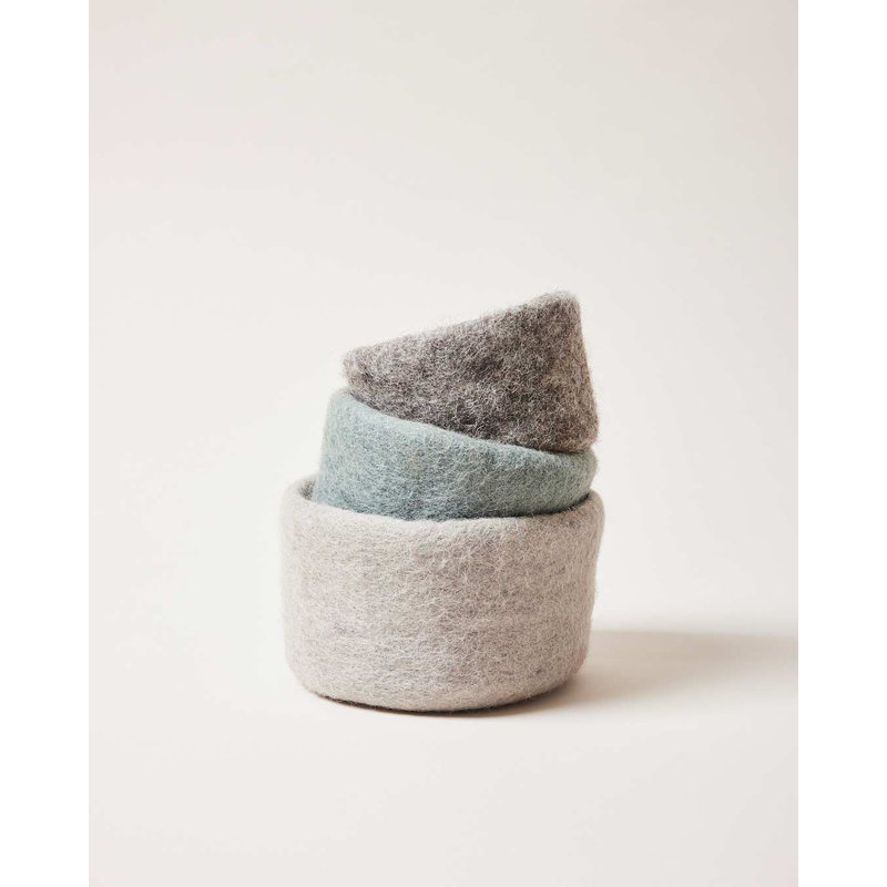 Artisan Handmade 100% Wool Decorative Bowl Set