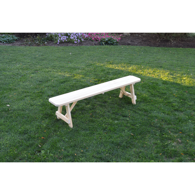 Banc de pique-nique en bois Sparta, Brut, L 70 po 