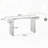 Distressed Wood Finish Rustic Farmhouse Console Table-943519850