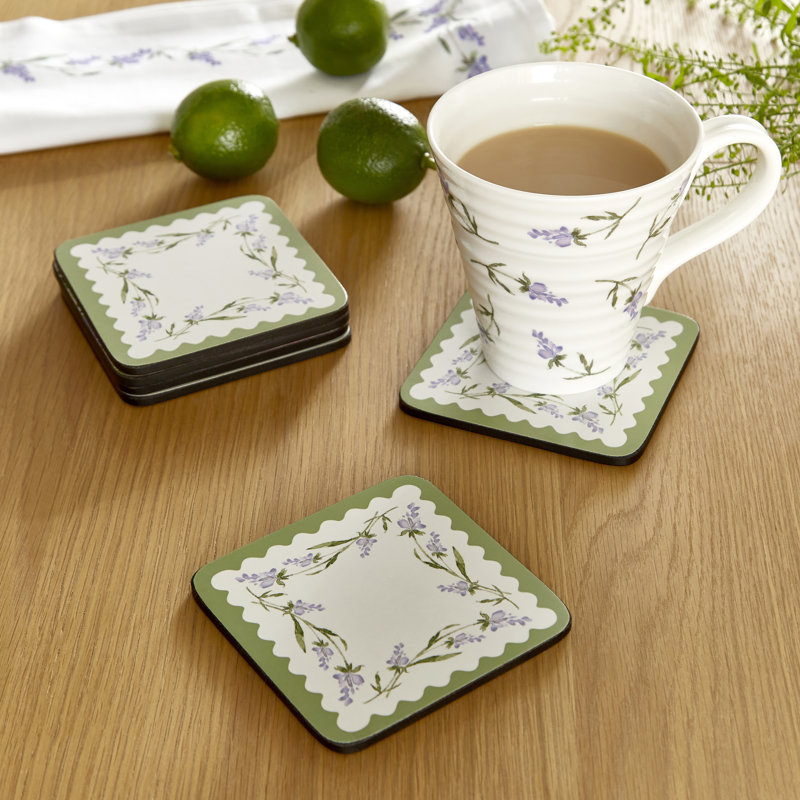 Lavandula Square 6 Piece Coaster Set