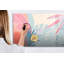 Magnetic Memo Board Whiteboard - 120 x 60 cm - With Marker and Magnets - Pastel leaves