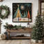 Starry Night Christmas Trees I Print on dans un cadre poli-1862074041-1862074047