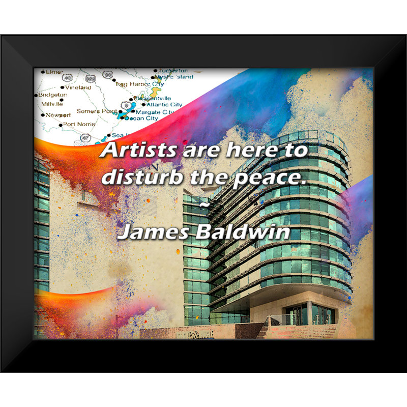 James Baldwin Citation: Les artistes sont là pour troubler la paix.