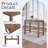 Lorraine Acacia Solid Wood Dining Table-359906177