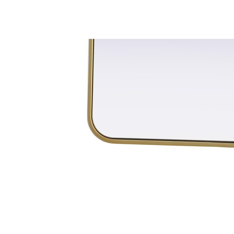 Erath Contour Metal Mirror, Brass, 30" x 22"