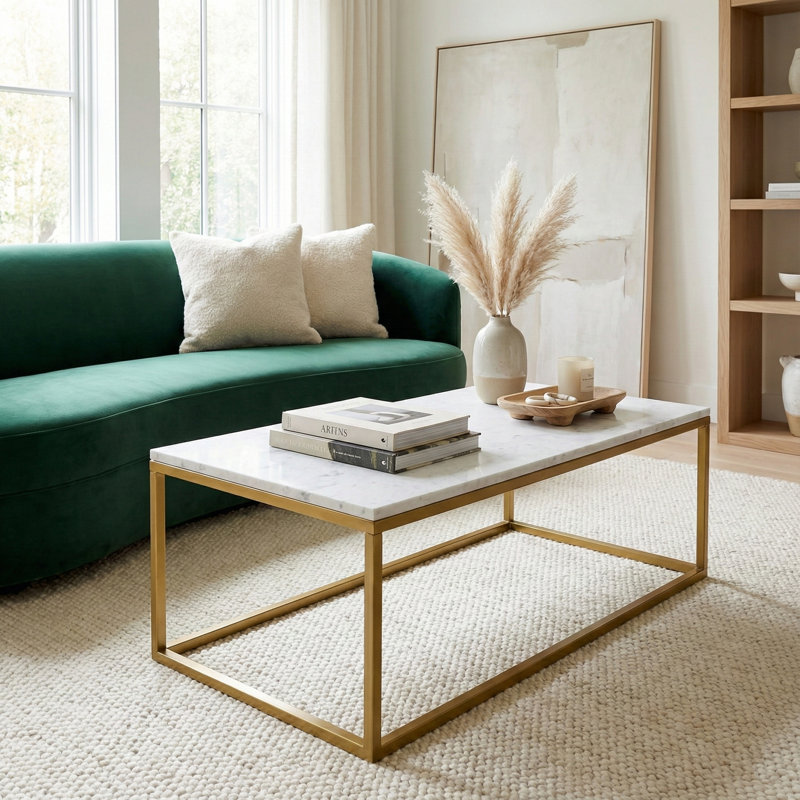 Table basse Evolve, Doré
